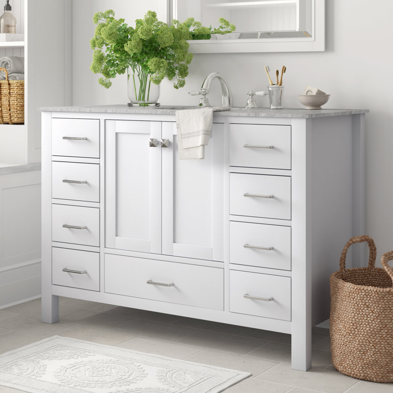 Three Posts Aneira Full 48" Single Bathroom Vanity Set & Reviews Wayfair